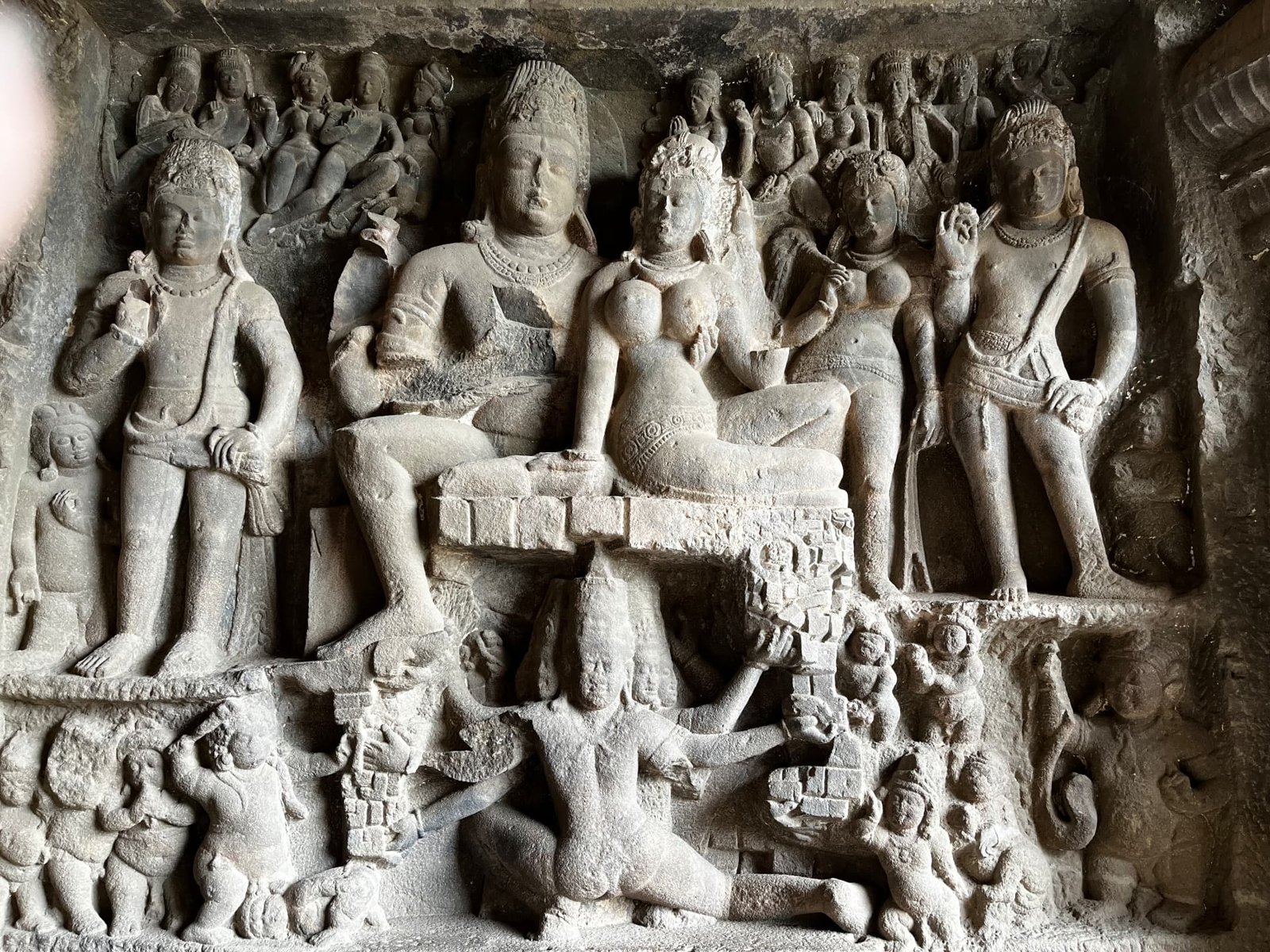 Shiva and Parvati Panel, Ellora, Ellora Caves, Maharashtra