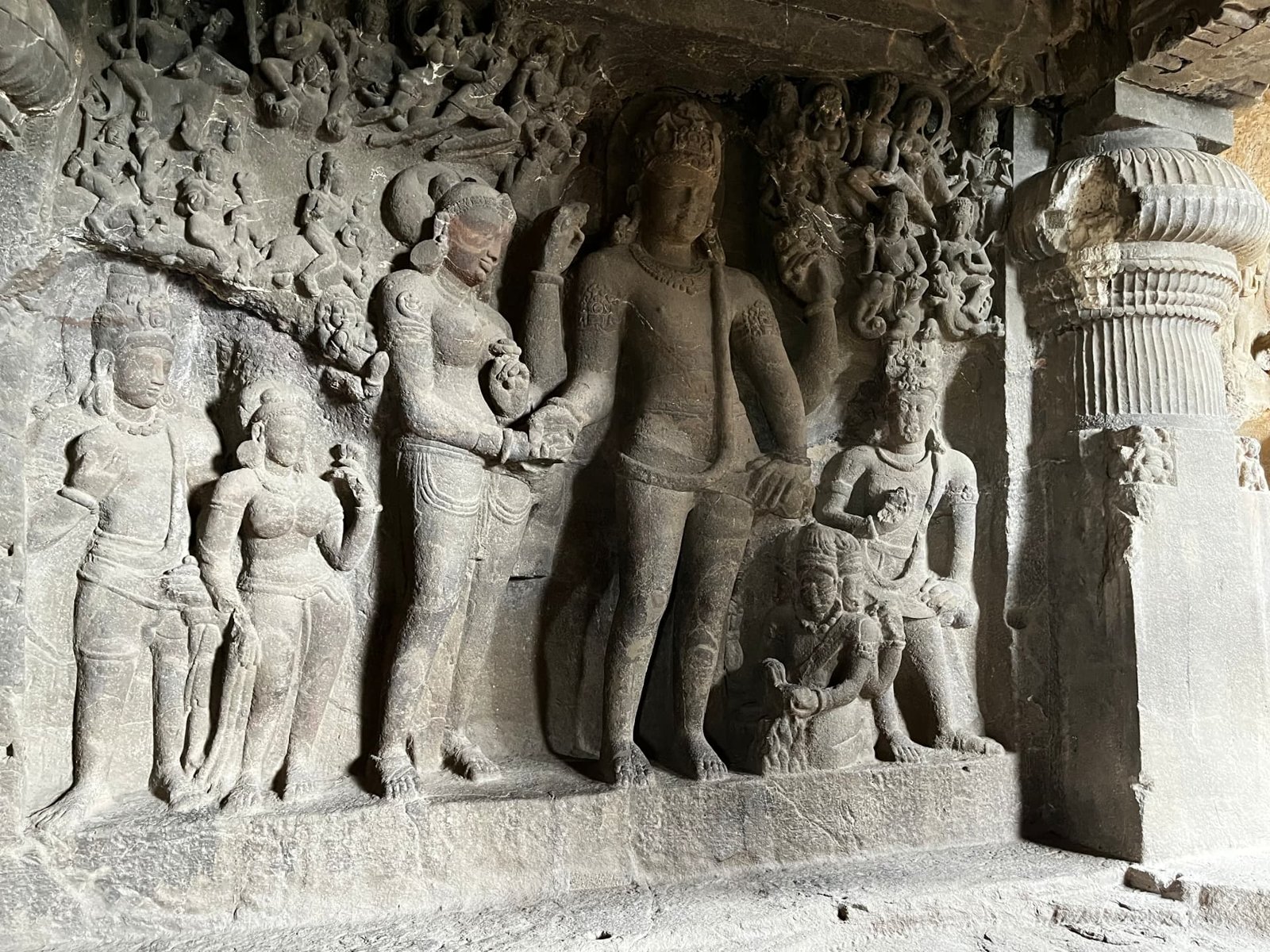The Wedding of Shiva, Ellora, Ellora Caves, Maharashtra