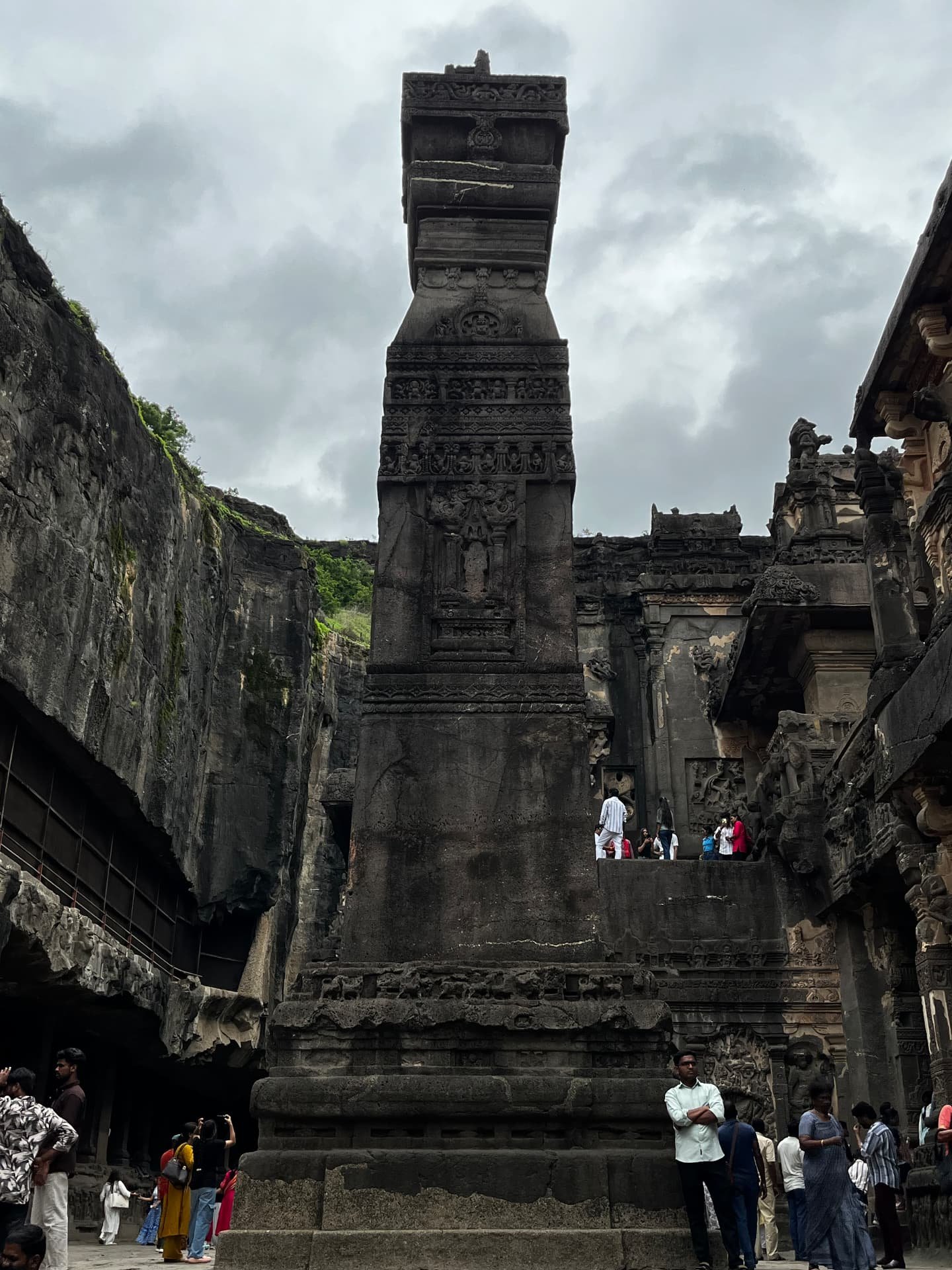 The Victory Pillar, Kailasa Temple, Ellora Caves, Maharashtra