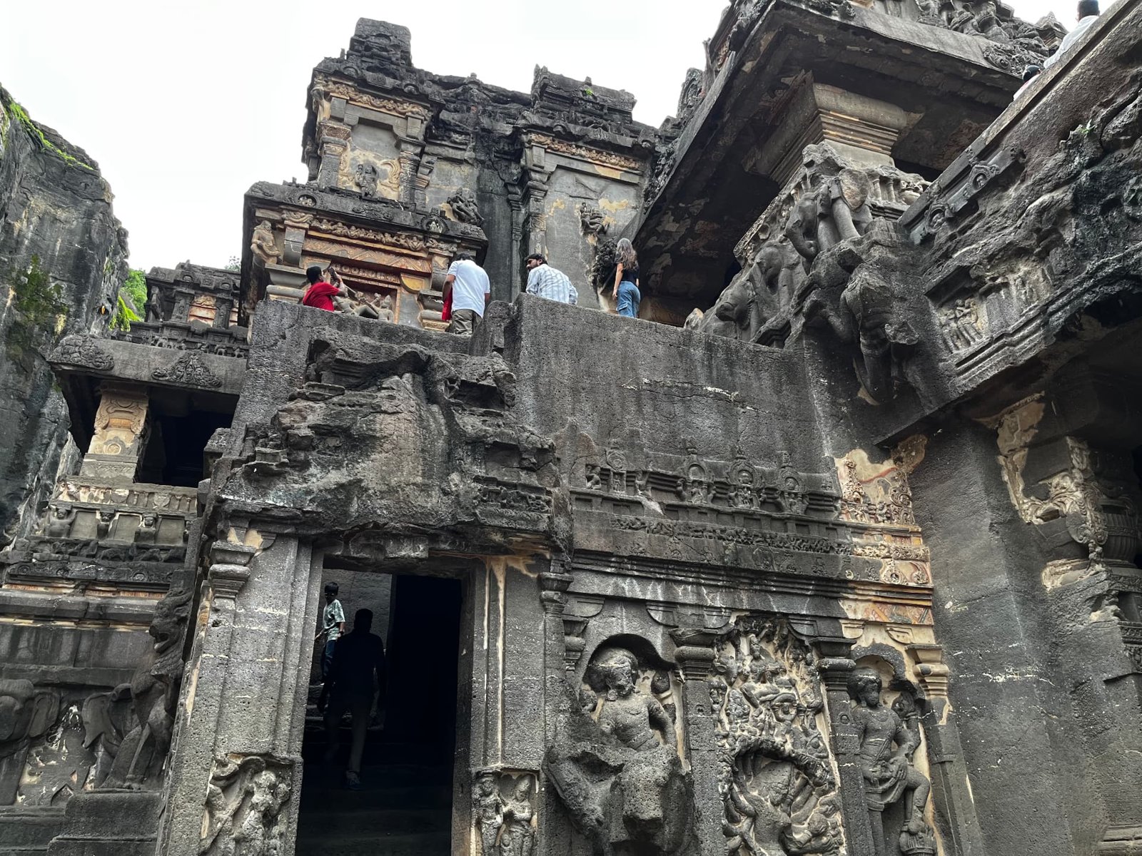 Kailasa Temple Carved from the Rock, Ellora Caves, Maharashtra