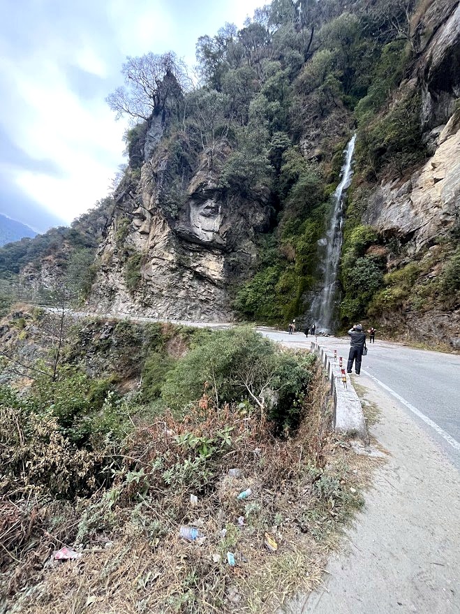 Roadside Waterfall on the Highway, Bhutan
