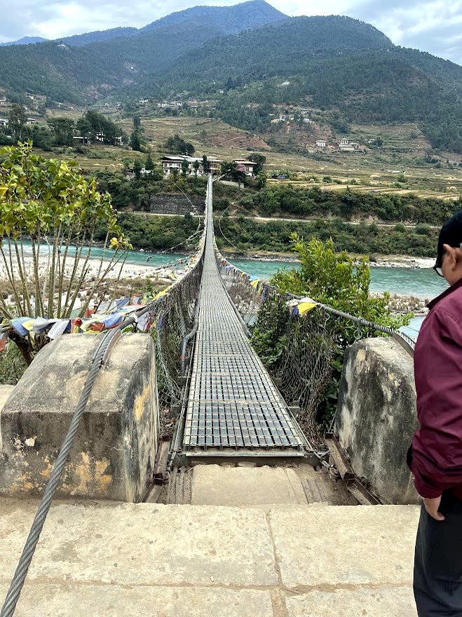 Punakha Suspension Bridge, Punakha, Bhutan