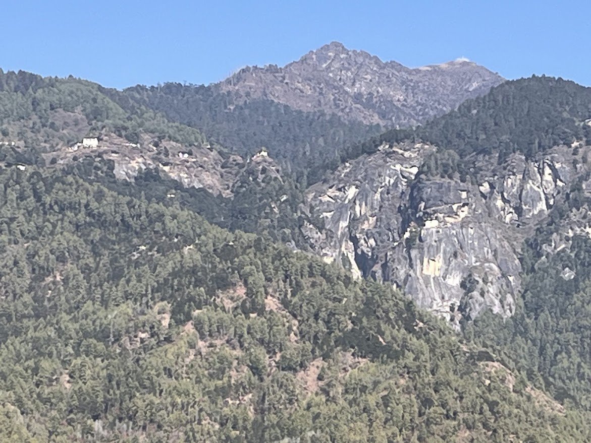 Cliffs Above Paro Valley, Paro, Bhutan