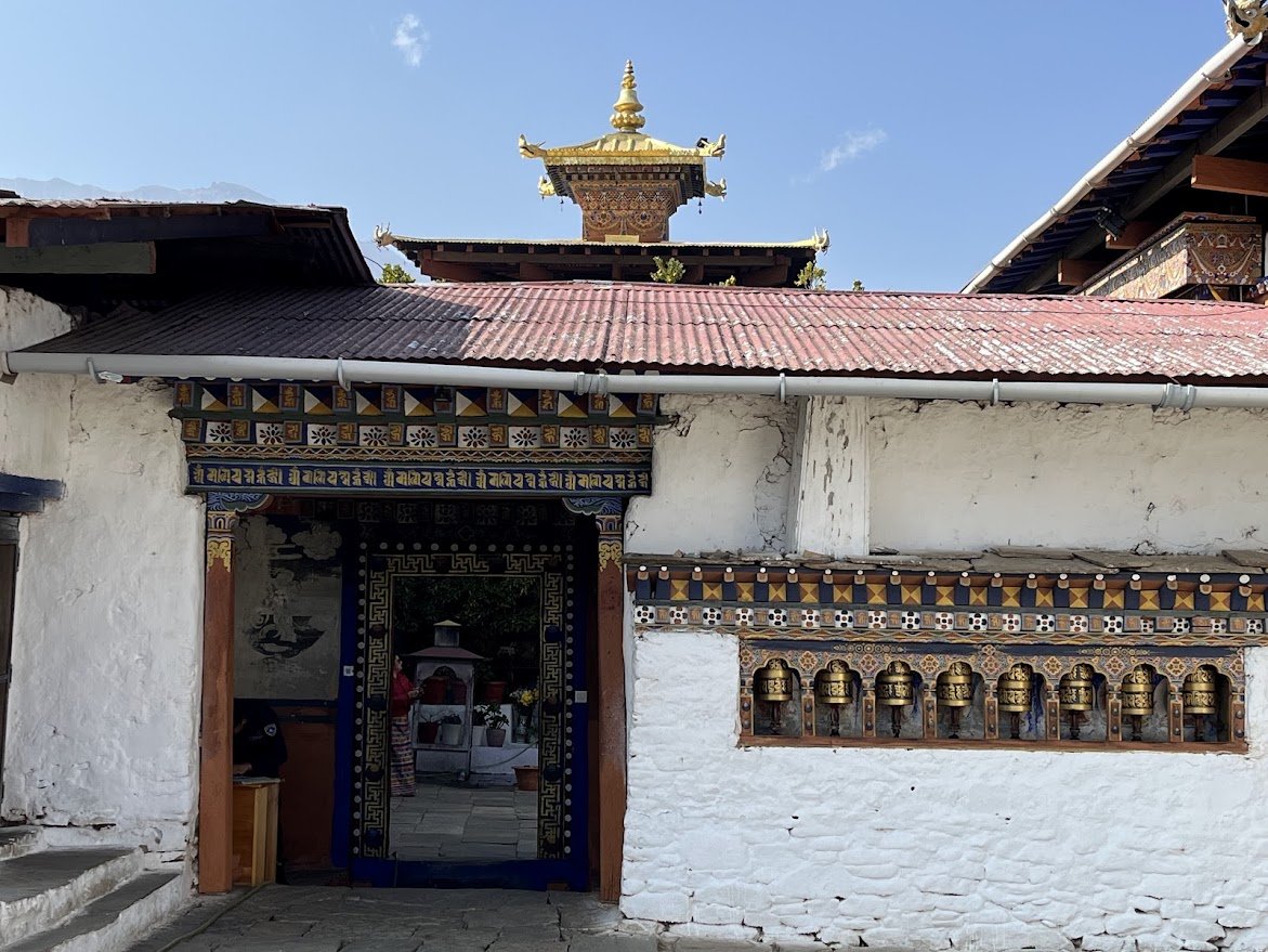 Kyichu Lhakhang Prayer Wheels, Paro, Bhutan