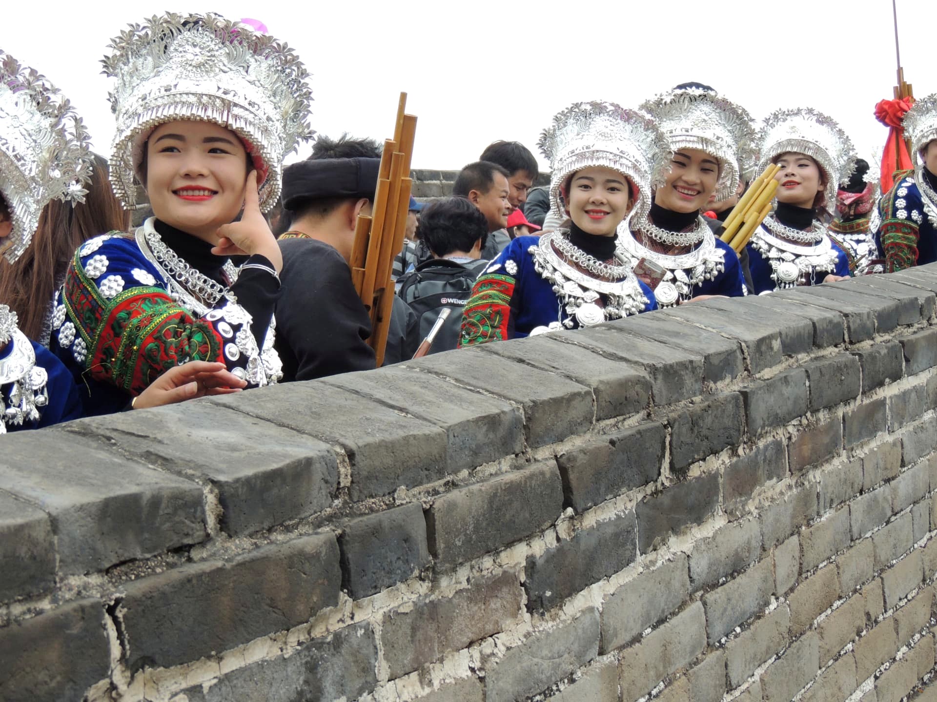Miao Performers at the Great Wall, Great Wall, China