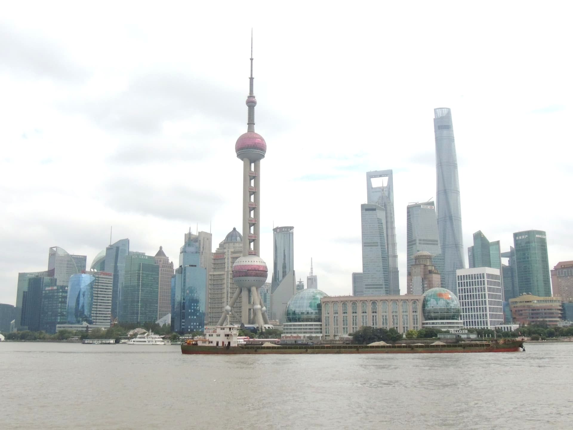 Shanghai Skyline and Oriental Pearl Tower, Shanghai, China