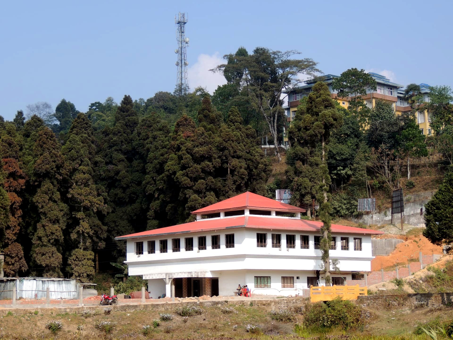 Hillside Building and Forest, Mirik, Darjeeling
