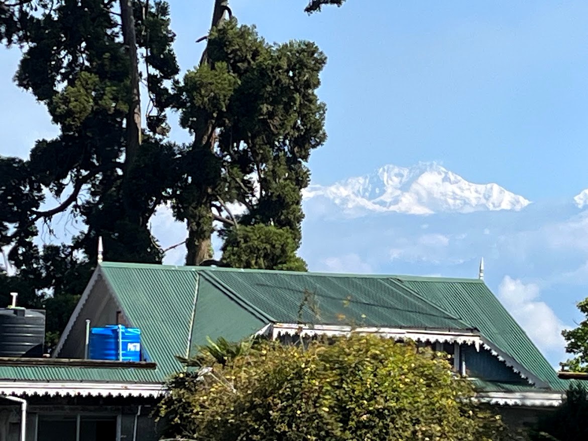 Kanchenjunga Behind the Rooftops, Darjeeling, West Bengal