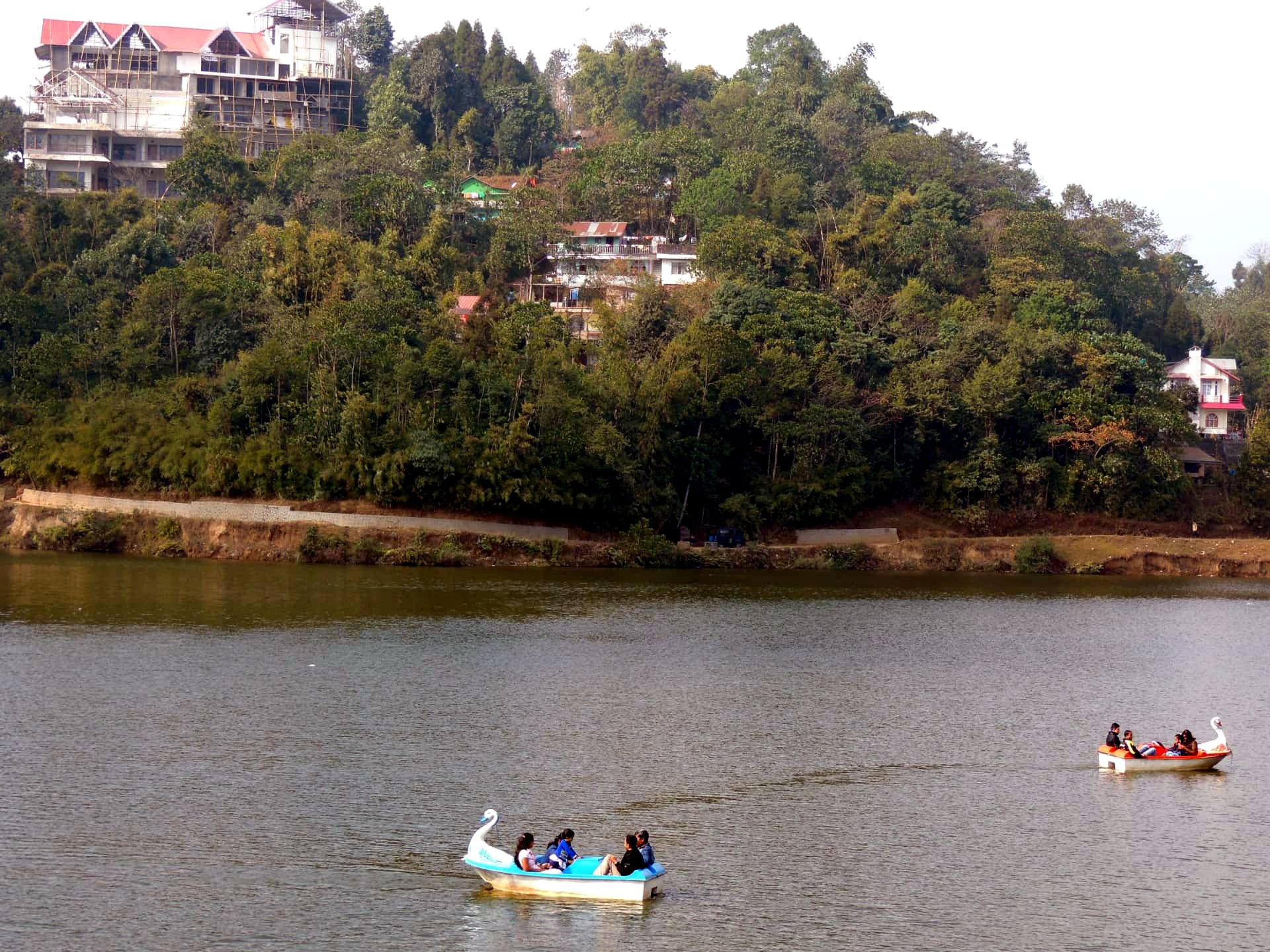 Mirik Lake with Paddle Boats, Mirik, Darjeeling