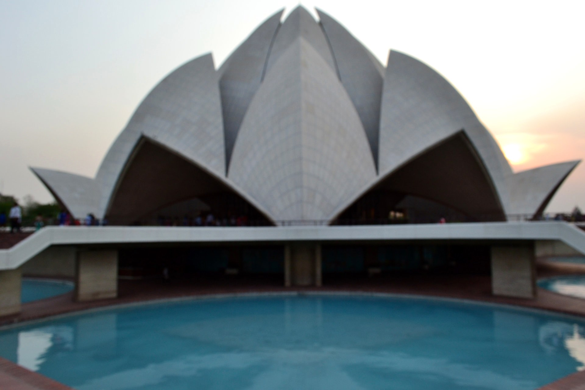 Lotus Temple at Sunset, Lotus Temple, New Delhi