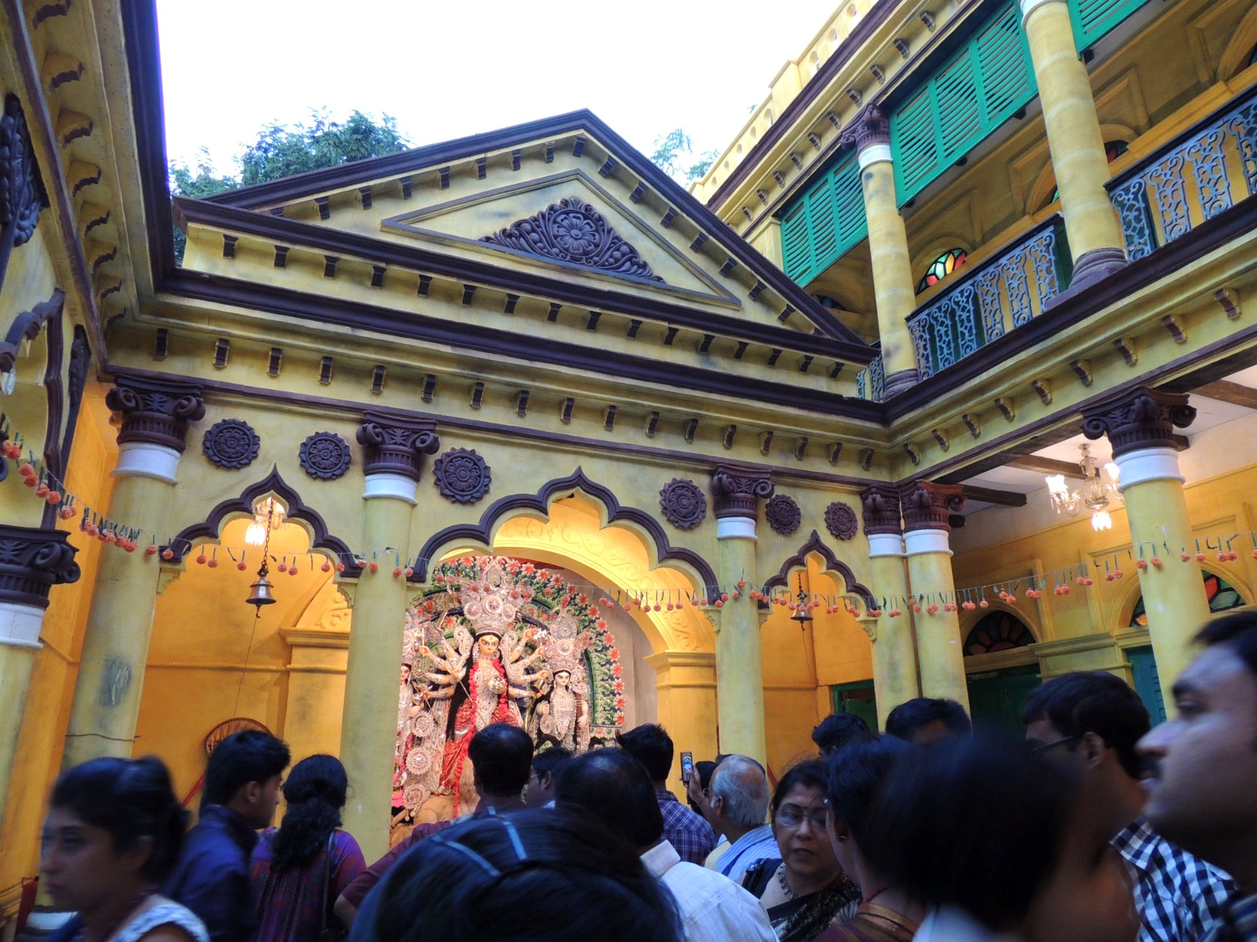 Courtyard Puja at a Heritage House, Kolkata, West Bengal