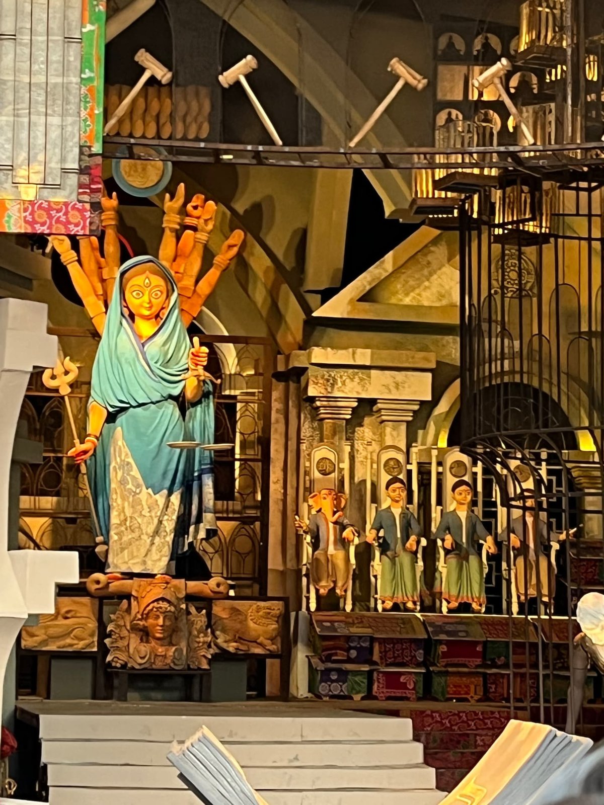 Durga in a Craftsmen's Workshop Theme, Kolkata, West Bengal