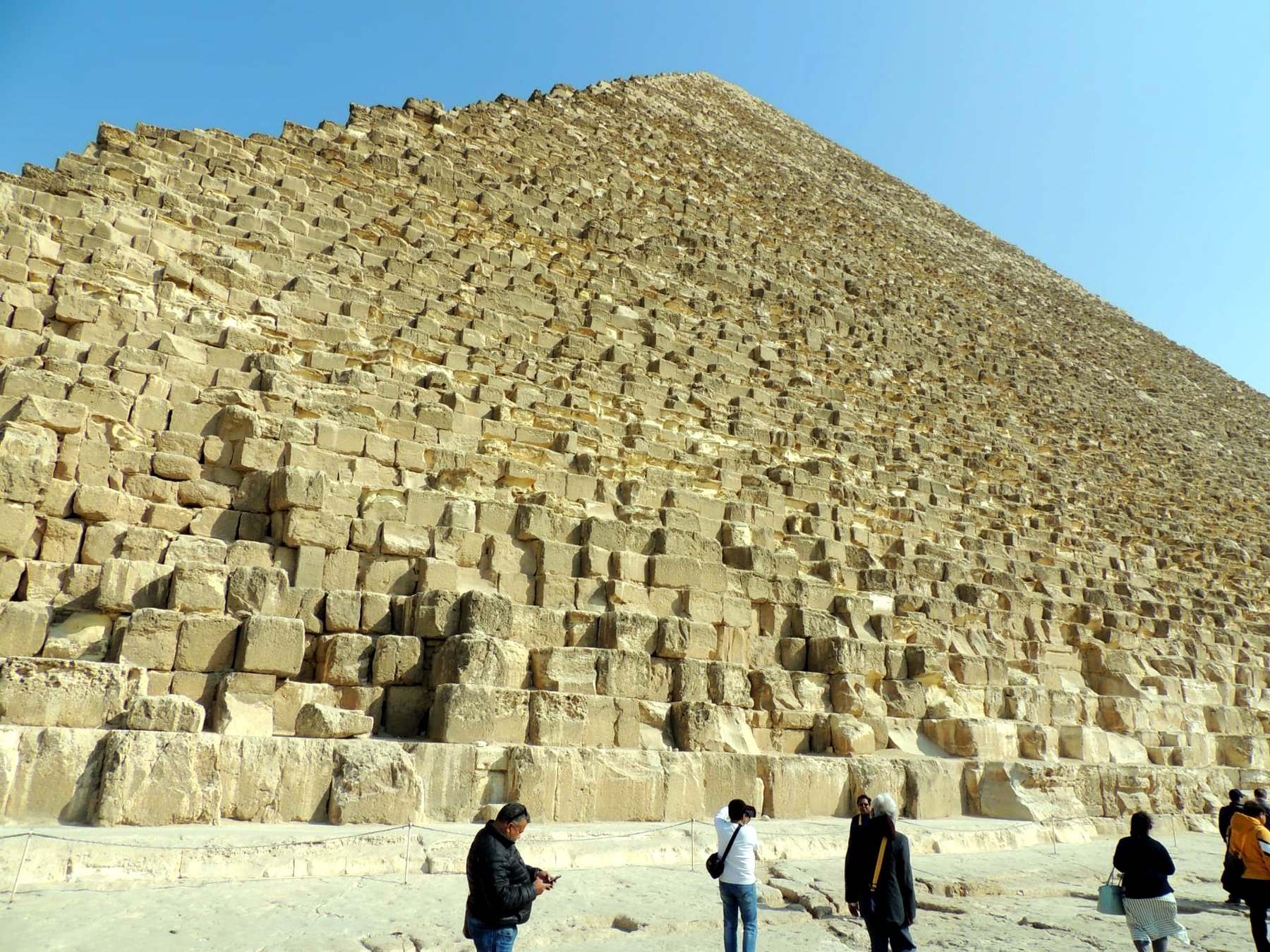 At the Foot of the Great Pyramid, Giza, Egypt