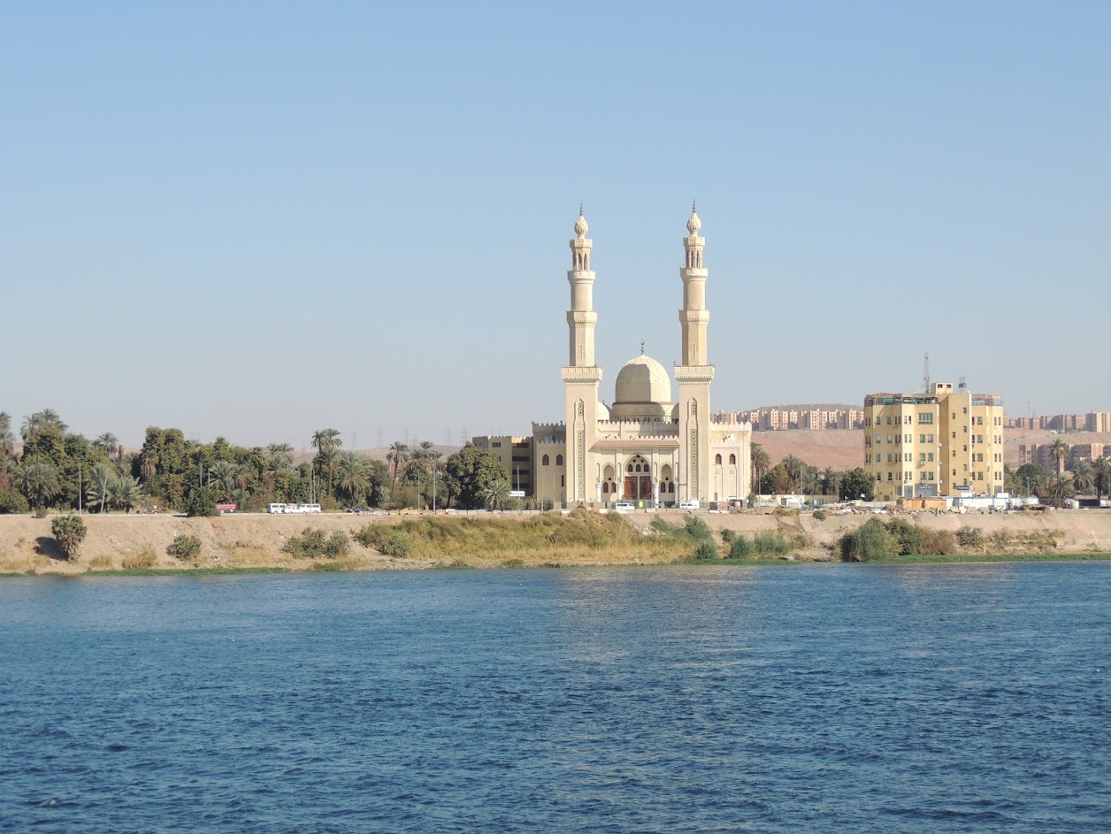 Mosque on the Banks of the Nile, Nile Valley, Egypt