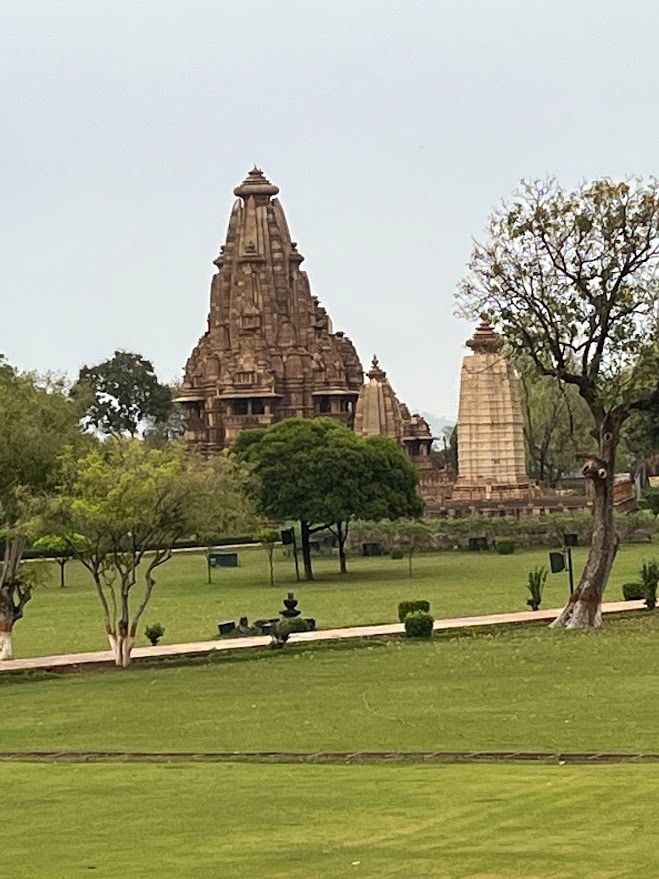 Temples Across the Khajuraho Gardens, Khajuraho, Madhya Pradesh