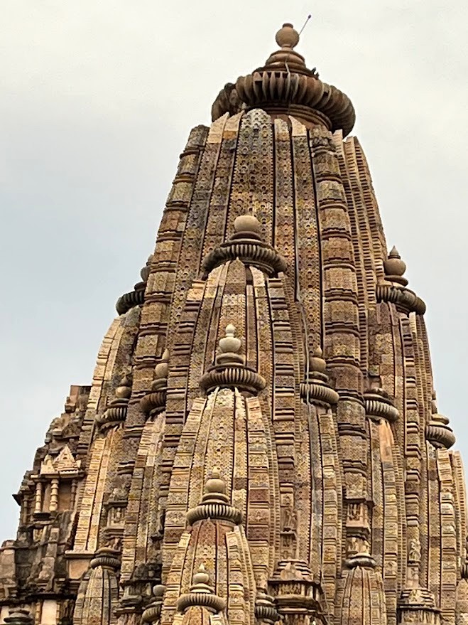 Khajuraho Temple Spire Detail, Khajuraho, Madhya Pradesh