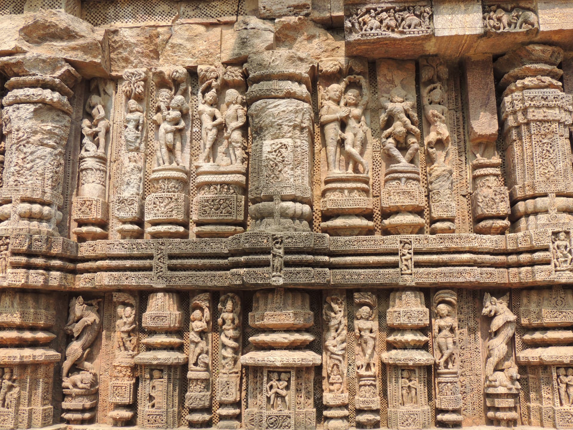 Sculptured Bands of the Sun Temple, Konark, Odisha