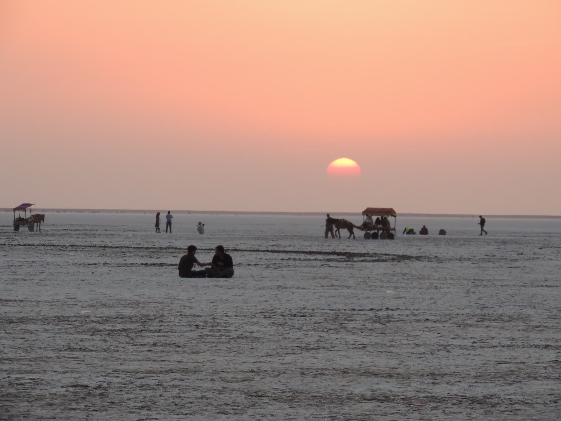 Sunset over the Rann of Kutch, Rann of Kutch, Gujarat