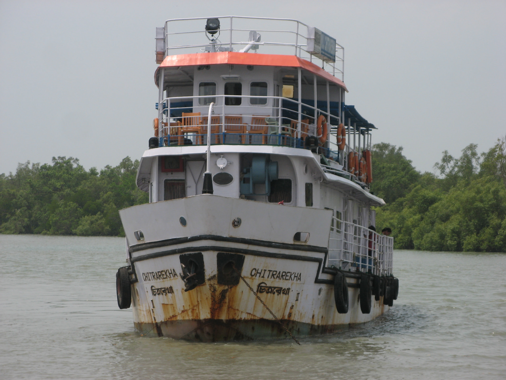 Launch on the Sundarban River, Sundarban, West Bengal