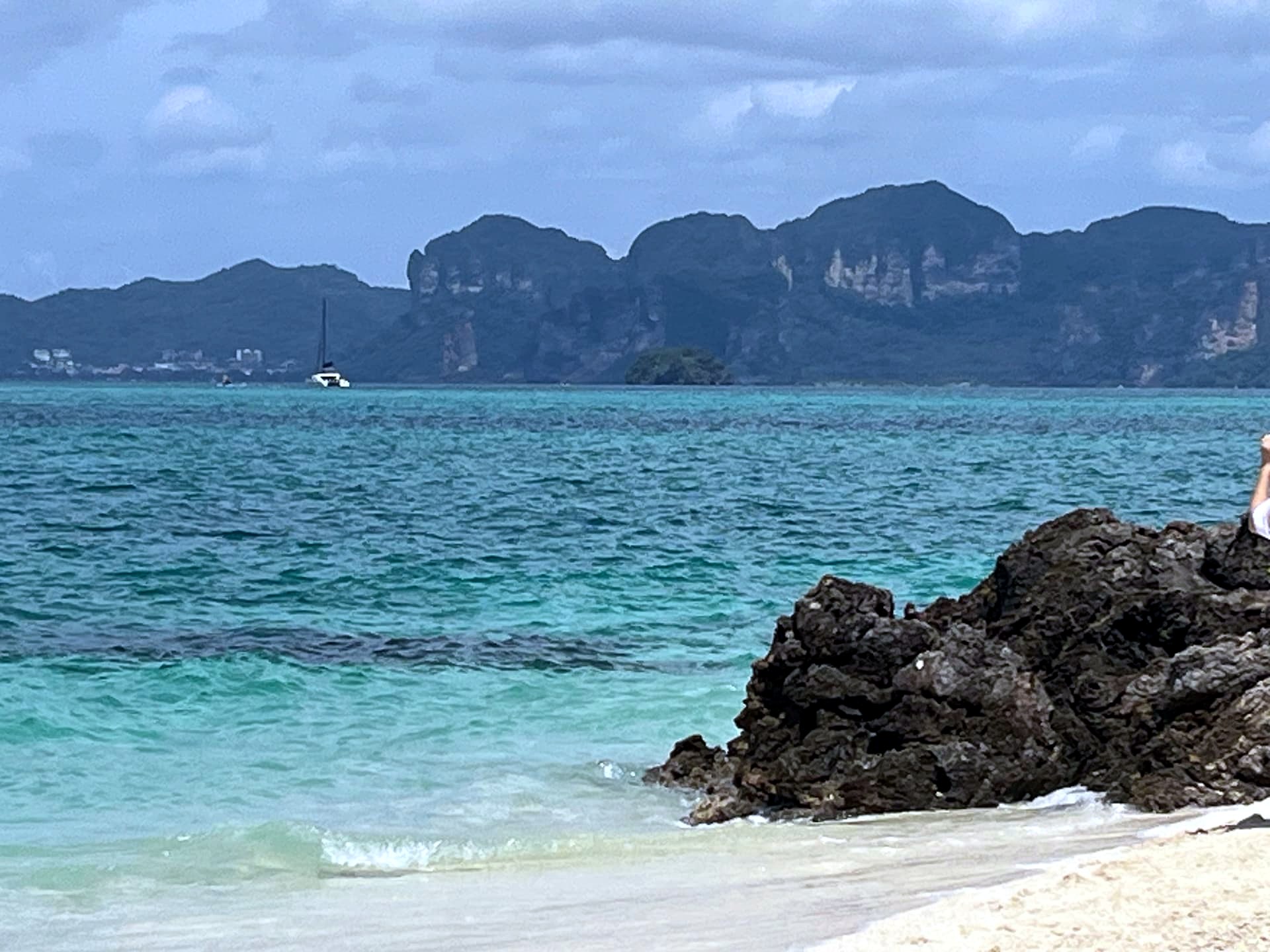 Phi Phi Don from Bamboo Island, Phi Phi Islands, Thailand