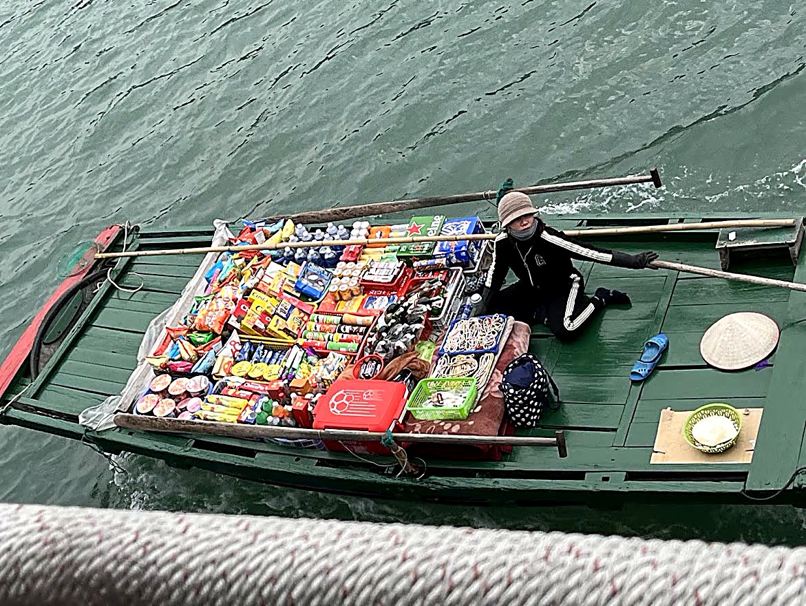Floating Vendor, Ha Long Bay, Vietnam